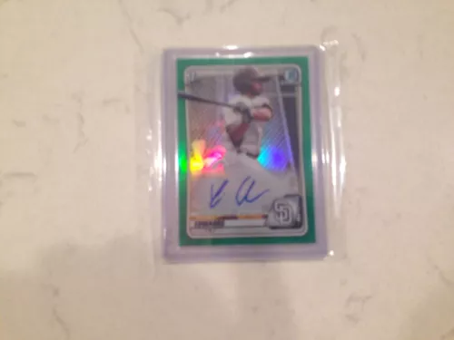 2020 Bowman Xavier Edwards 1st Bowman Chrome Green Auto 