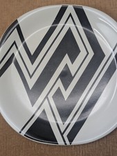 Pier 1 Imports Optik Pattern Design Salad Dessert Plate 8 Inch White Black Japan
