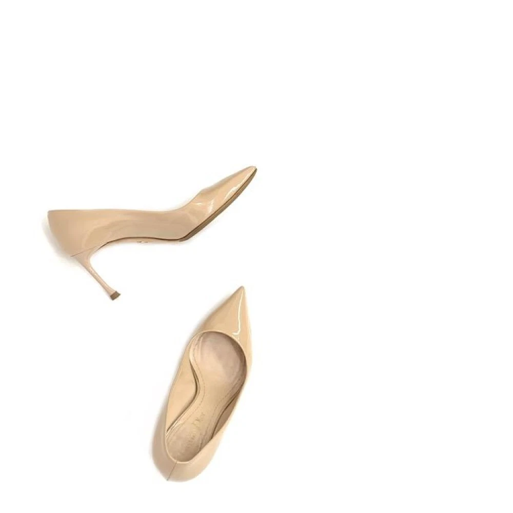 Escarpins Christian Dior talon cuir beige EU35/US5 37992c