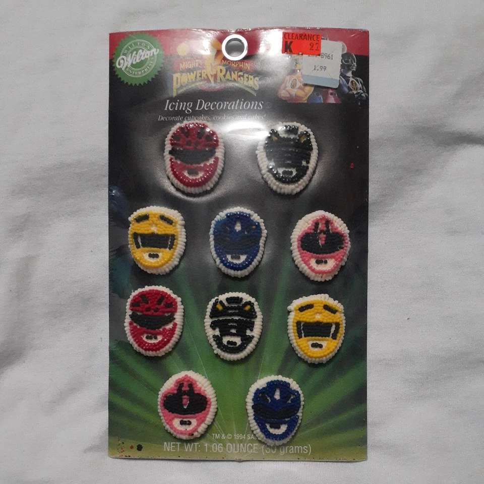 Lote de cosas de fiesta Mighty Morphin Power Rangers 1994 de colección NUEVO sin usar, en caja LOCO RARO  Foto 4 de 4