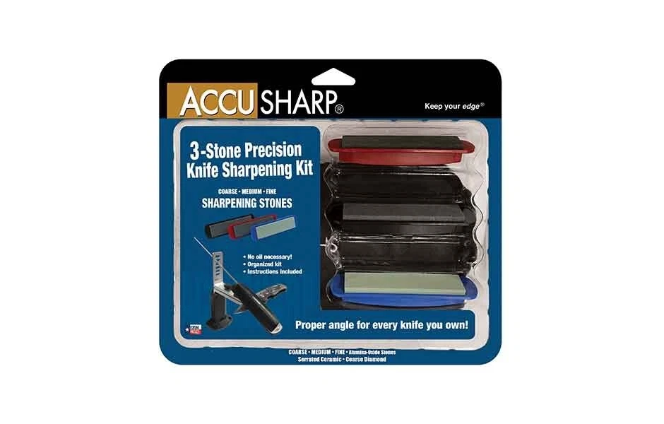 NEW AccuSharp 3-Stone Precision Knife Sharpening Kit 060C
Opens in a new window or tab
