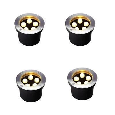 5W Outdoor Ground Lights,High Voltage 110V 120V,Waterproof Landscape Lighting...