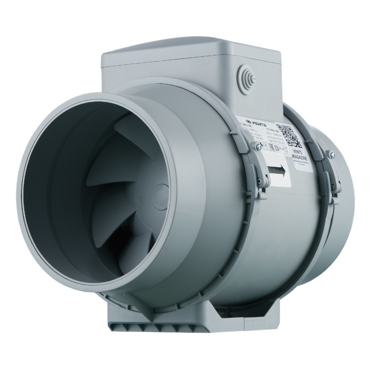 2 Speed Inline fan 150 mm Duct fan Extractor fan Exhaust air TT Pro V 565 m3/h