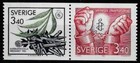 Zweden postfris 1986 MNH 1407-1408 - Jaar van de vrede (1)