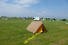 Photo 6x4 Springhill Farm campsite Seahouses A field of tents (and the od c2015