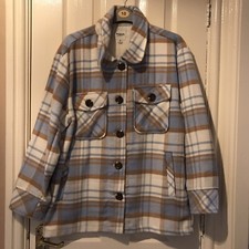Kensie Jeans Plaid Shacket Size Small