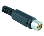 5 x Black Rca Phono Socket Connector