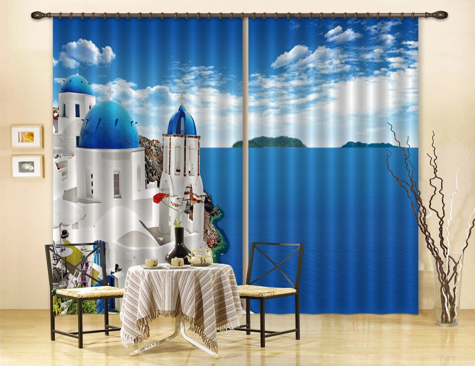 3D Aegean ZHUA1487 Blockout Photo Curtain Fabric Window Zoe