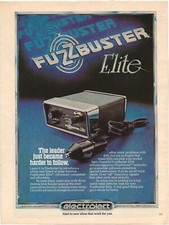 Vintage Print Ad Electrolert Fuzzbuster Elite Radar Detector - Jun 1980 11"x8"