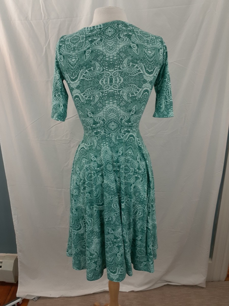 Lularoe Nicole Dress Women's XS Green Aqua Geometric Boho Stretch Knit A-Line | eBay Lularoe Nicole Dress Women's XS Green Aqua Geometric Boho Stretch Knit A-Line | eBay