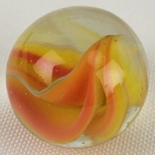 Vitro Agate Hybrid 3 Color Vintage Cat s Eye Shooter Marble .74 WET