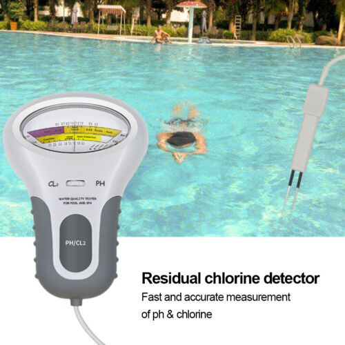 Digital Wasser Tester PH Wert Prüfer Chlor Messgerät Messer Water Aquarium Pool - Bild 4 von 8