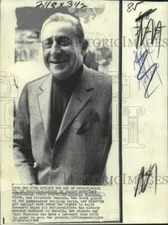 1969 Press Photo One of two Greek shipping giants Stavros Niarchos in Greece