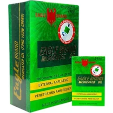 Eagle Brand Medicated Oil 24ml Bottle x 12 - Dau Xanh Con O = 1 Lo 12 chai 2023