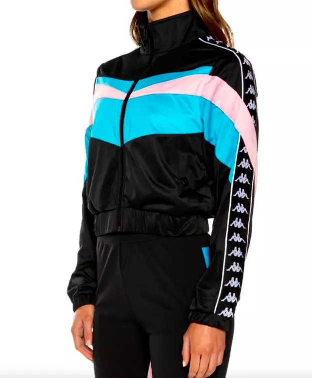 katastrofe ophobe meddelelse Kappa Authentic Womens Football Esta Track Jacket Black Blue Pink Size  Small | eBay