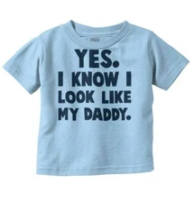 I Look Like Daddy Cute Newborn Shower Gift Unisex Toddler Kids Youth T Shirt