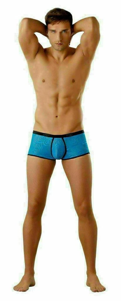 Midshort/boxer transparente potenciador remolino masculino ~ ropa interior sexy para hombre Foto 3 de 4