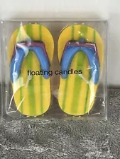 NEW Floating Flip Flop Candles 2” x 3” Brand New In Package Beach Life Romantic 