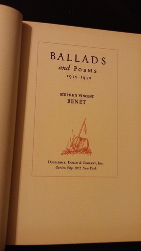 Ballads and Poems 1915-1930 Stephen Vincent Benet HC Signed First #201/201 - Picture 4 of 8