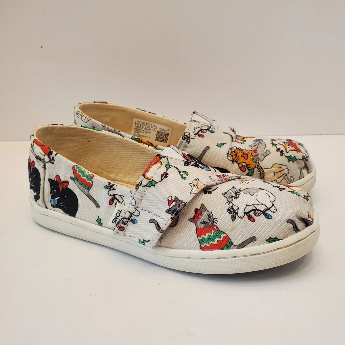 Toms shoes with cats on them sale