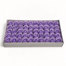 Soap Roses for Creating Bouquets 50PCS Purple