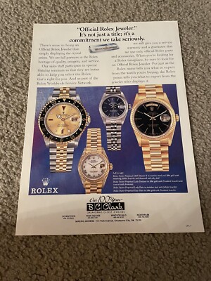 1991 ROLEX OYSTER PERPETUAL GMT MASTER II LADY DAY-DATE DATEJUST WATCH PRINT AD