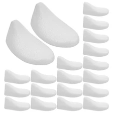 10 Pairs Foam Shoe Shaper Inserts Disposable Shoe Support for Boots and Shoes