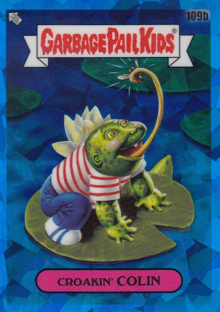 2021 Topps Garbage Pail Kids Sapphire Edition #109b Croakin' Colin front