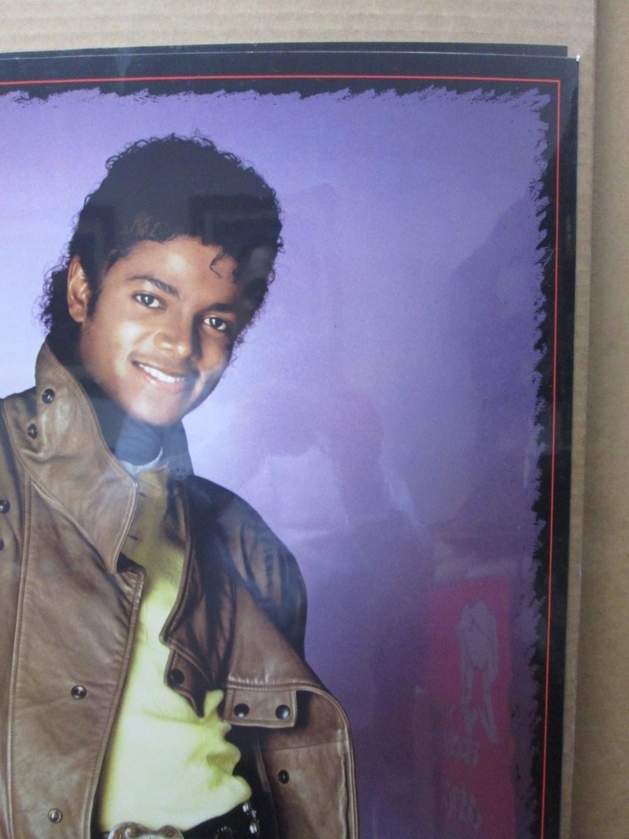 Vintage King of Pop poster Michael Jackson Singer 1983 Inv#G3224
