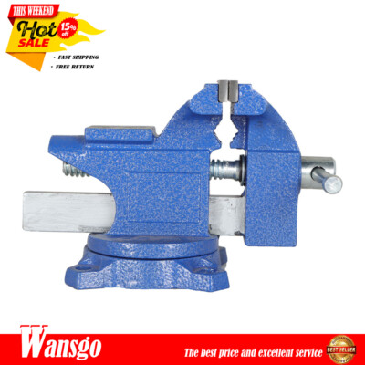 4-1/2'' Heavy Duty Multi-purpose Rotating Bench Vise Swival 240 Degree