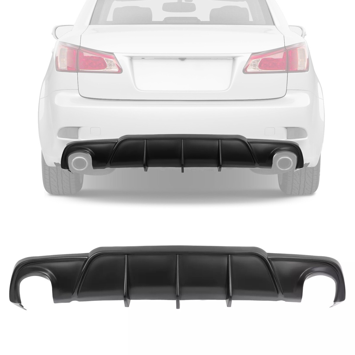 For 2006-2013 Lexus IS250 IS350 Sedan DMR Style Rear Bumper