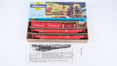 Athearn H0 5906 3-teiliger Containertragwagen | Zustand: Gebraucht