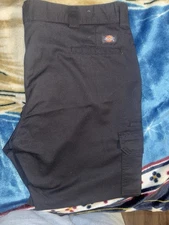 Dickies Men's Cargo Pants Black 44x30