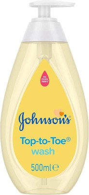 Johnsons Baby Top to Toe Wash 1x500ml Sanfte & milde Kopf- bis Fuß-Wäsche für Neugeborene