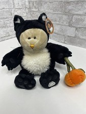 Starbucks Bearista Bear Plush Black Cat Costume Halloween Stuffed Animal NWT