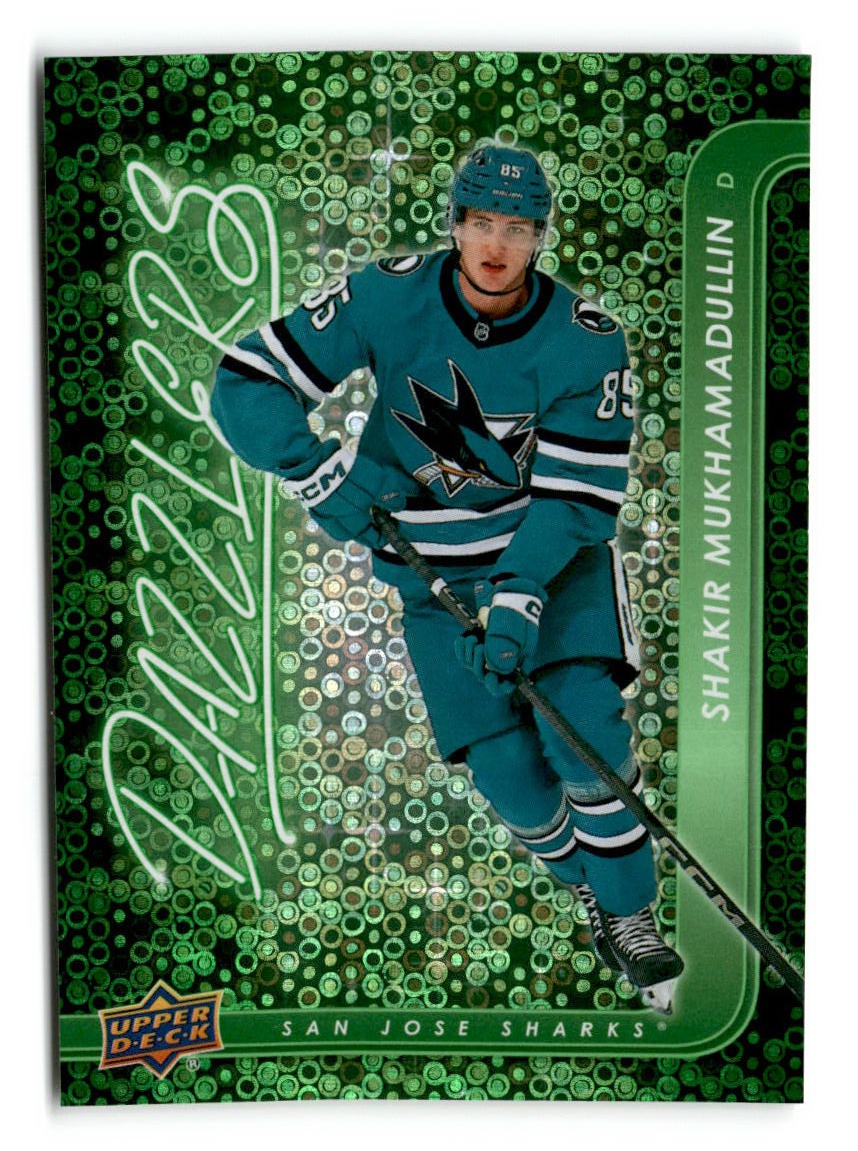 2024-25 Shakir Mukhamadullin Upper Deck Dazzlers Green Rookie
