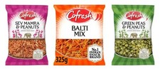Cofresh Indian Snack Variety Pack - Sev Mamra, Balti Mix & Peas - 325g