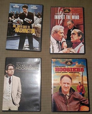 Mr smith goes to washington  and To Kill a Mockingbird dvd and two more classics
