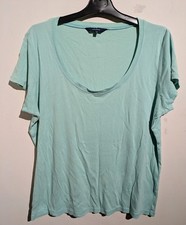 Debenhams Casual Club scoop-neck & short-sleeve light green T-shirt Size  18