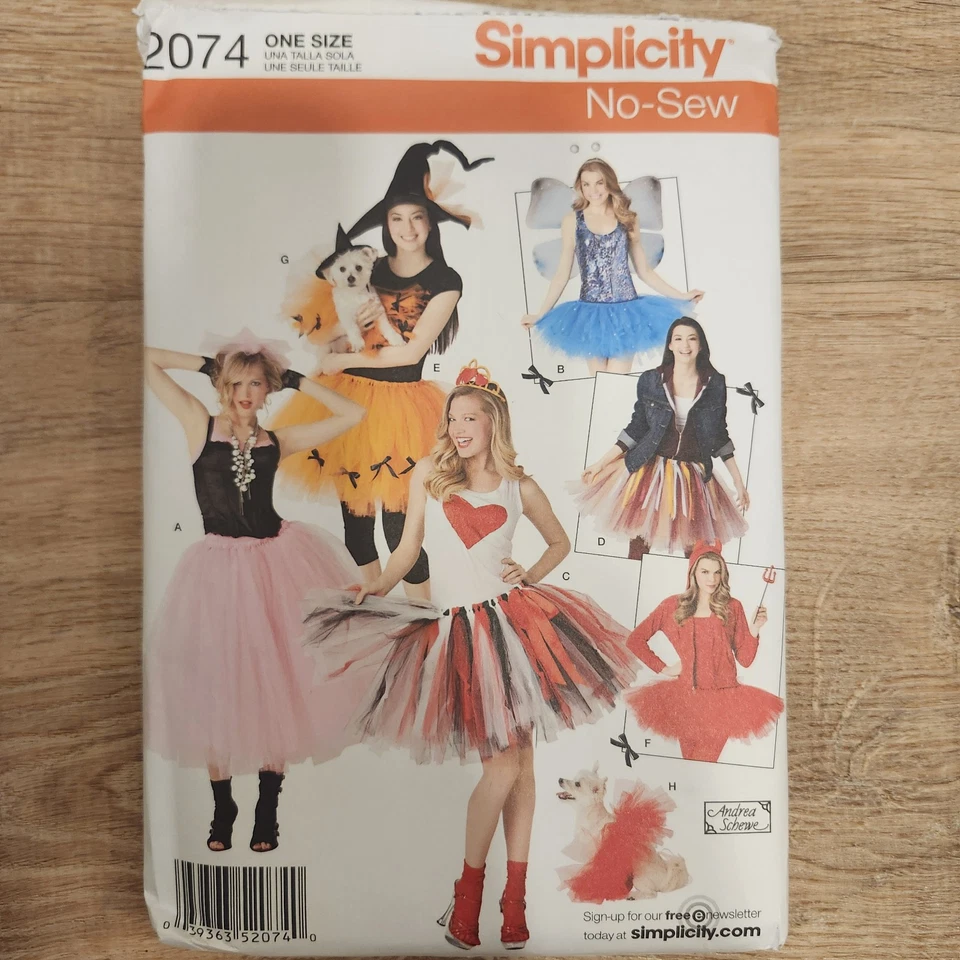 COSTUME Pattern 2074 1349 M6999 Witch Devil Angel Dracula Tutu Reaper Costume - Image 4 of 4