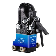 Adjustable Trailer Coupler for Ball Size 2-5/16" Capacity 15000lbs Black Trai...