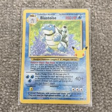 Blastoise 2/102 Celebrations 25th Anniversary Holo Pokemon Card Pack Fresh NM