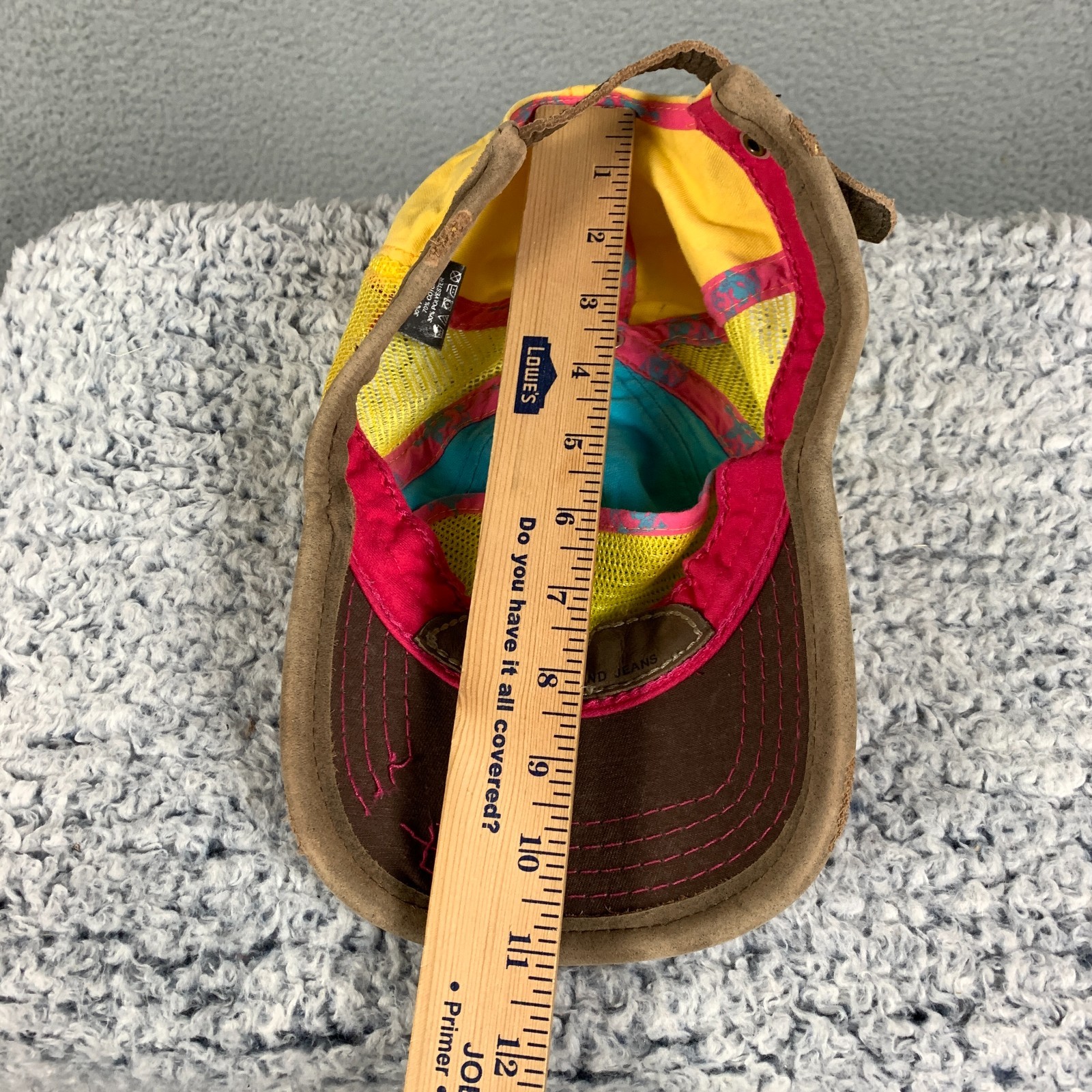 Vintage True Religion Trucker Cap OSFM World Tour Embroidered Mesh Leather Y2k thumbnail 12