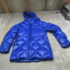 Columbia Down Jacket Girls 10-12 Medium Blu Forest Park Omni Heat Puff Insulated