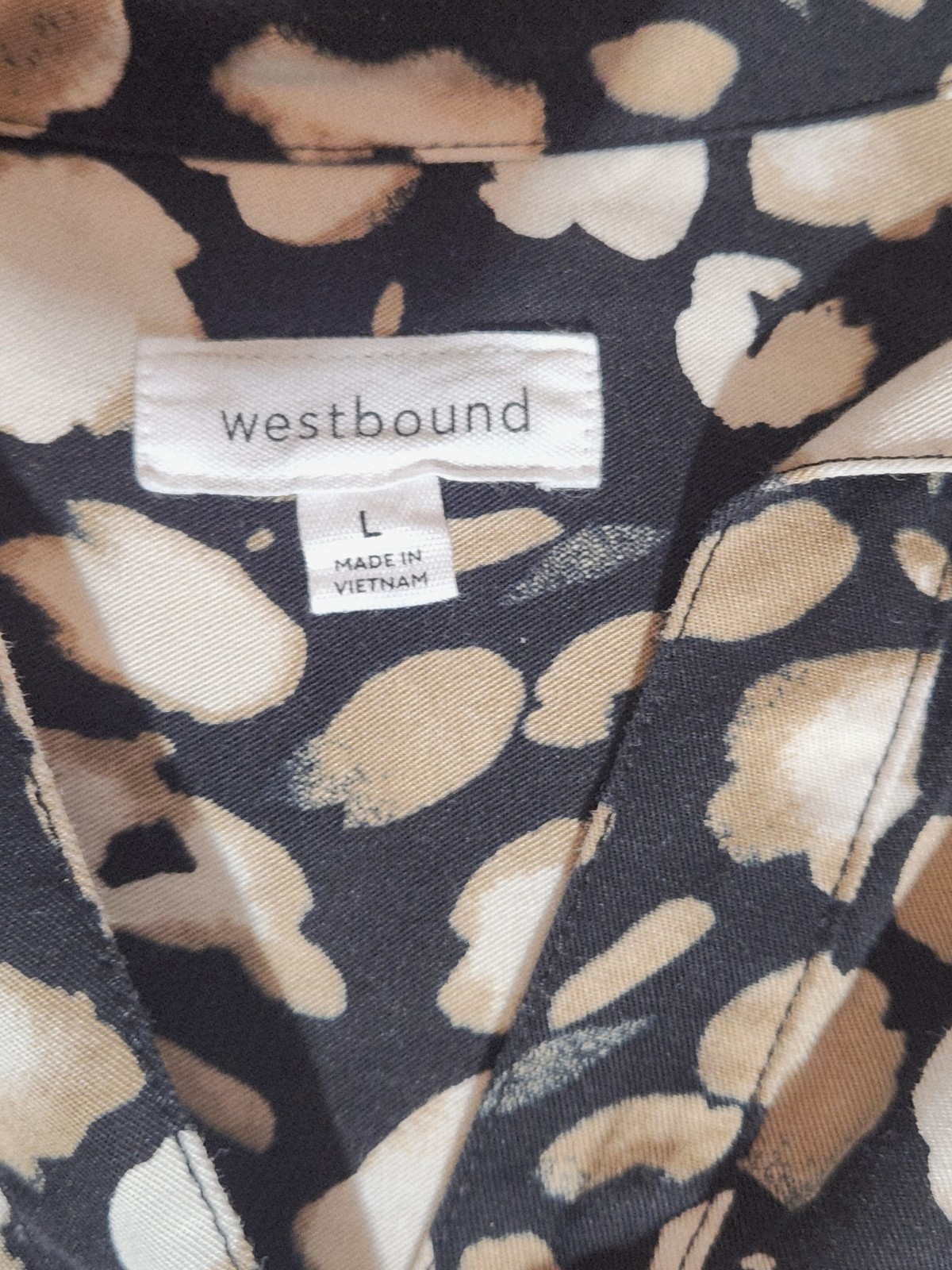 Westbound  Leopard Print Button Down Shirt Size  … - image 9