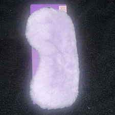 The Vintage Cosmetic Company Faux Fur Purple Sleep Mask Soft, New In Packaging