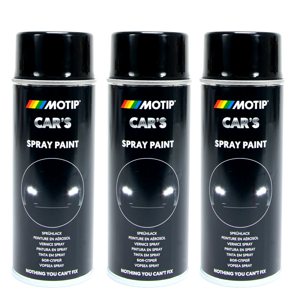 Schwarz glänzend Spray 3 x 400ml DUPLI-COLOR Cars Lackspray Sprühlack 385865 - Bild 1 von 1