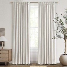 Blackout Curtains 96 Inches Long, Pinch Pleated Elegant Thermal 8Ft