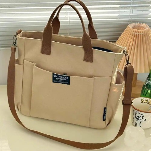Große Kapazität Canvas Beuteltasche Schultertasche Kuriertasche mehrere Taschen Crossbody Handtaschen - Bild 8 von 21