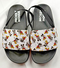 Disney Legend Mickey Mouse Kids Sandals Slides Flip Flops W/Strap Size 9/10